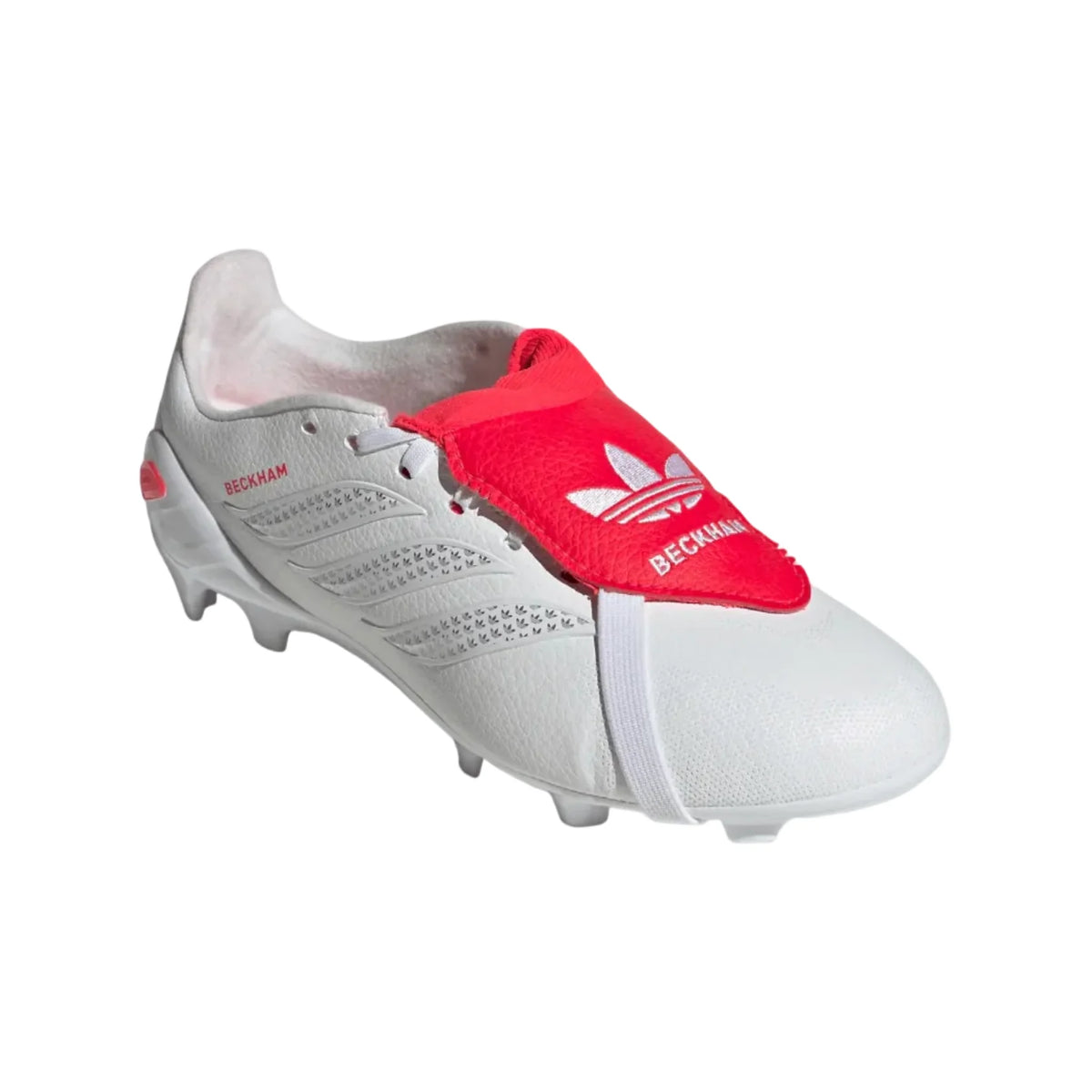 adidas Youth Predator League Beckham FT FG - White/Silver/Red Youth Footwear - Third Coast Soccer