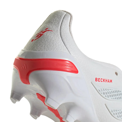 adidas Youth Predator League Beckham FT FG - White/Silver/Red Youth Footwear - Third Coast Soccer