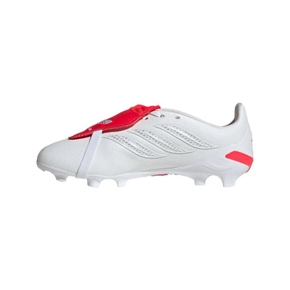 adidas Youth Predator League Beckham FT FG - White/Silver/Red Youth Footwear - Third Coast Soccer