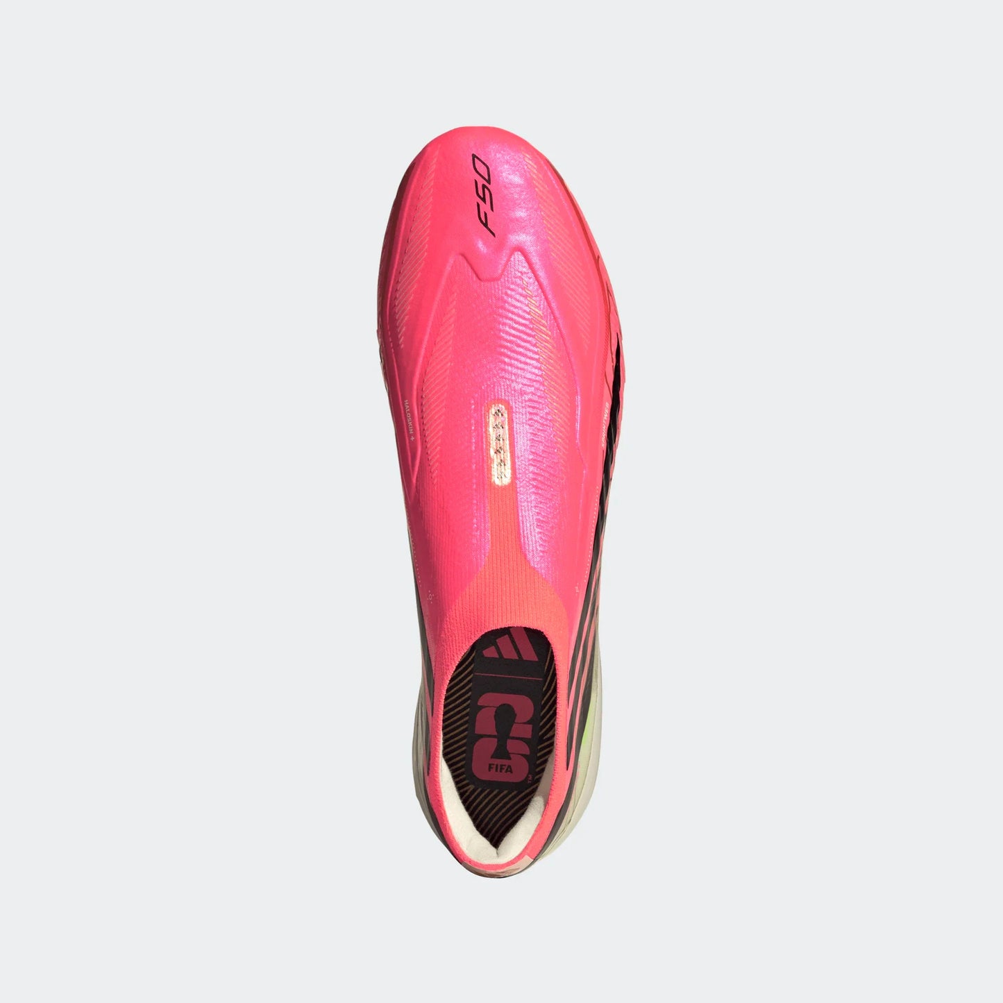 adidas F50 Hyperfast Laceless Elite FG - Solar Turbo/Black Men's Footwear - Third Coast Soccer