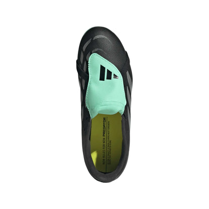 adidas Youth Predator Club FT FG - Black/Silver Youth Footwear - Third Coast Soccer