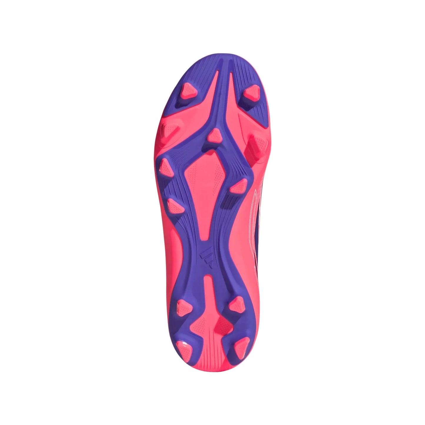 adidas Youth F50 Hyperfast Club FG - White/Solar Purple/Solar Turbo