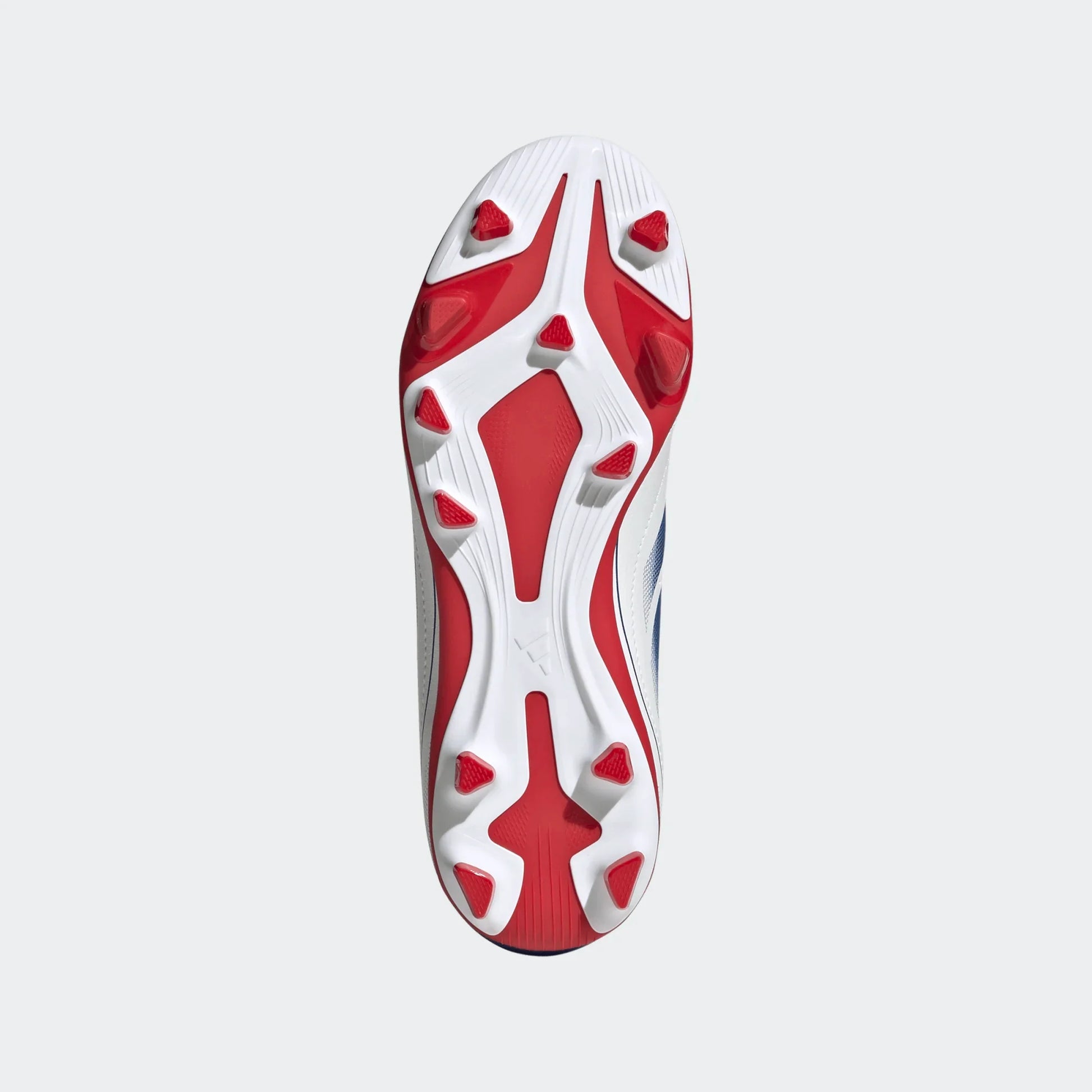 adidas Youth Goletto IX Laceless FG - White/Royal/Scarlet Youth Footwear - Third Coast Soccer