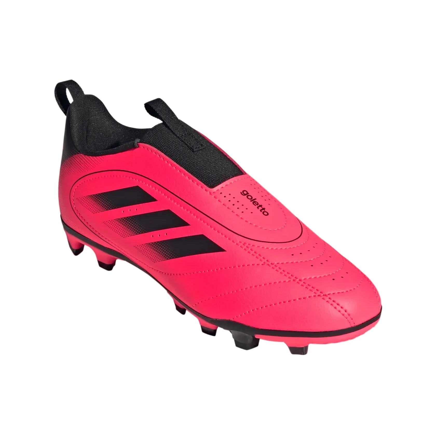 adidas Youth Goletto IX Laceless FG - Turquoise/Black Youth Footwear Solar Turbo/Black Youth 8 - Third Coast Soccer