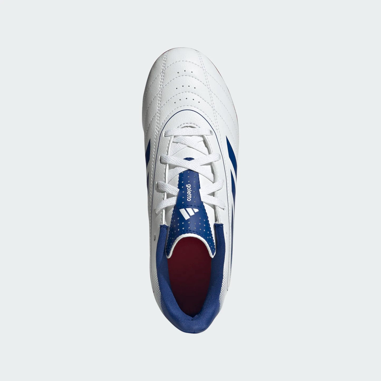 adidas Youth Goletto IX FG - White/Royal/Scarlet Youth Footwear - Third Coast Soccer