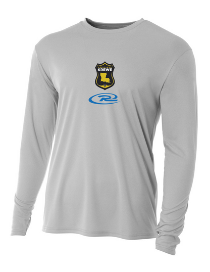 A4 La Krewe-Rush Long-Sleeve Shirt FC - Black, Silver Or White LA Krewe Rush Silver Mens Small - Third Coast Soccer