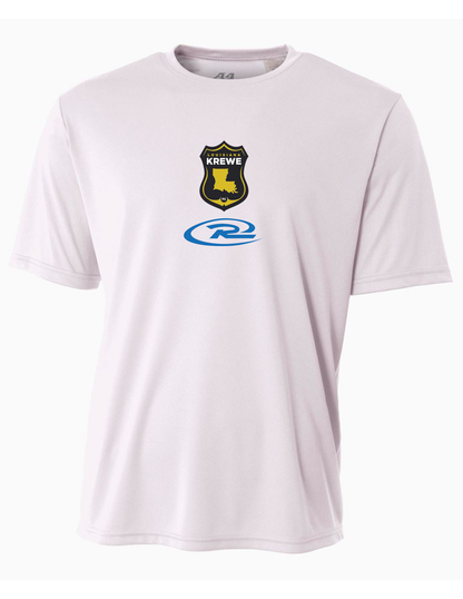 A4 La Krewe-Rush Short-Sleeve Shirt FC - Black, Silver Or White LA Krewe Rush White Mens Small - Third Coast Soccer