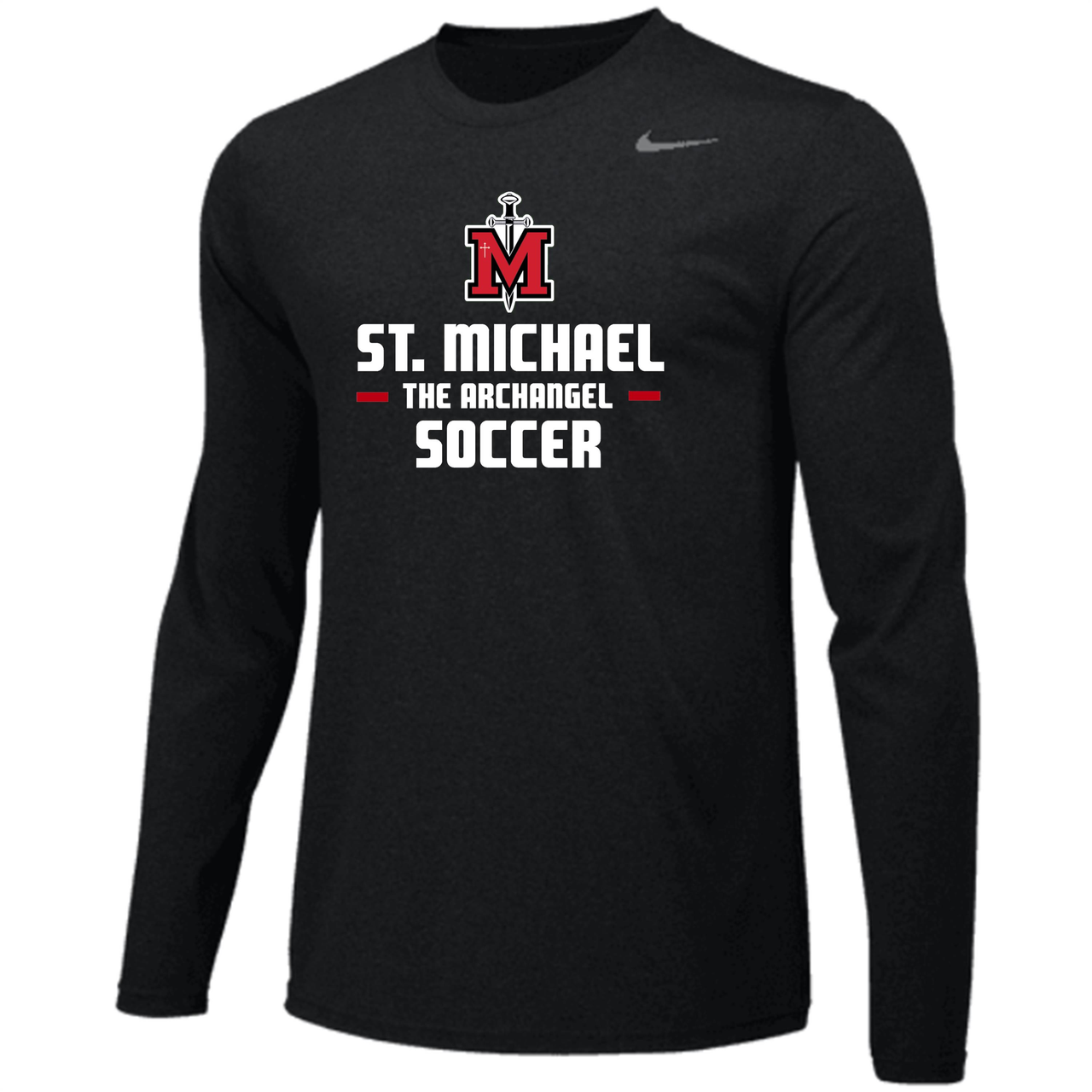 Nike STM Legend LS Tee Training Wear Black Mens Small - Third Coast Soccer