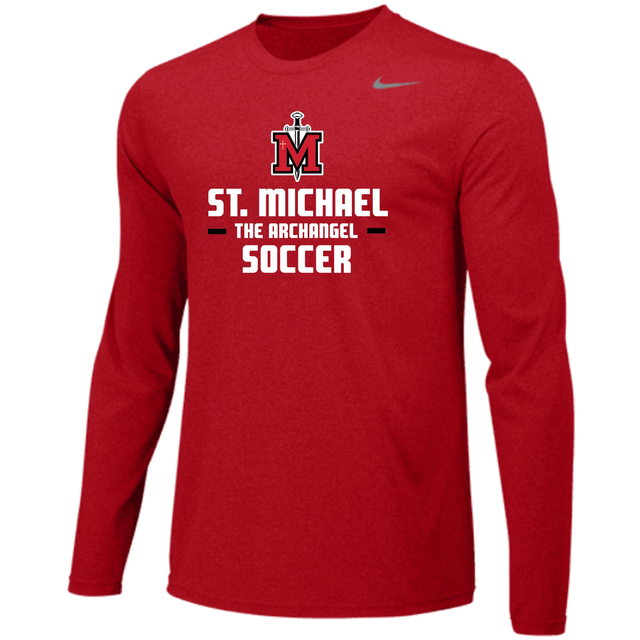 Nike STM Legend LS Tee Training Wear Red Mens Small - Third Coast Soccer