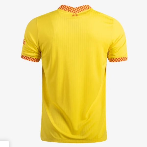 Nike Youth Liverpool Third Jersey 21/22 Club Replica Closeout Youth Medium Chrome Yellow/Rush Red - Third Coast Soccer