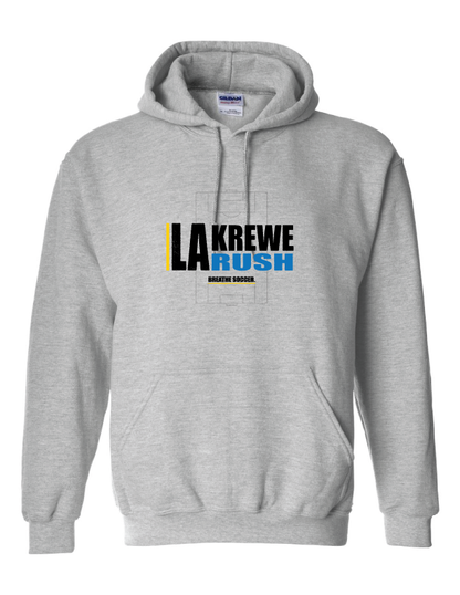 LA Krewe Rush Hoody - Breathe Soccer - Black, Sport Grey or White LA Krewe Rush   - Third Coast Soccer