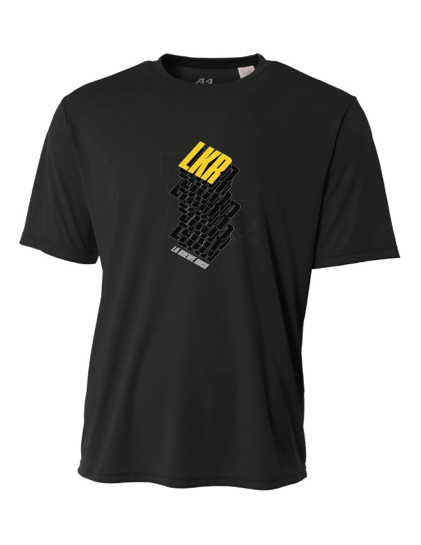 A4 La Krewe-Rush Short-Sleeve Shirt Stack - Black, Silver Or White LA Krewe Rush Black Small - Third Coast Soccer