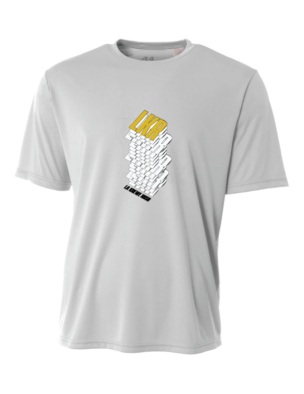 A4 La Krewe-Rush Short-Sleeve Shirt Stack - Black, Silver Or White LA Krewe Rush Silver Small - Third Coast Soccer