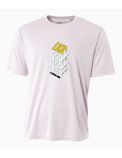 A4 La Krewe-Rush Short-Sleeve Shirt Stack - Black, Silver Or White LA Krewe Rush White Small - Third Coast Soccer