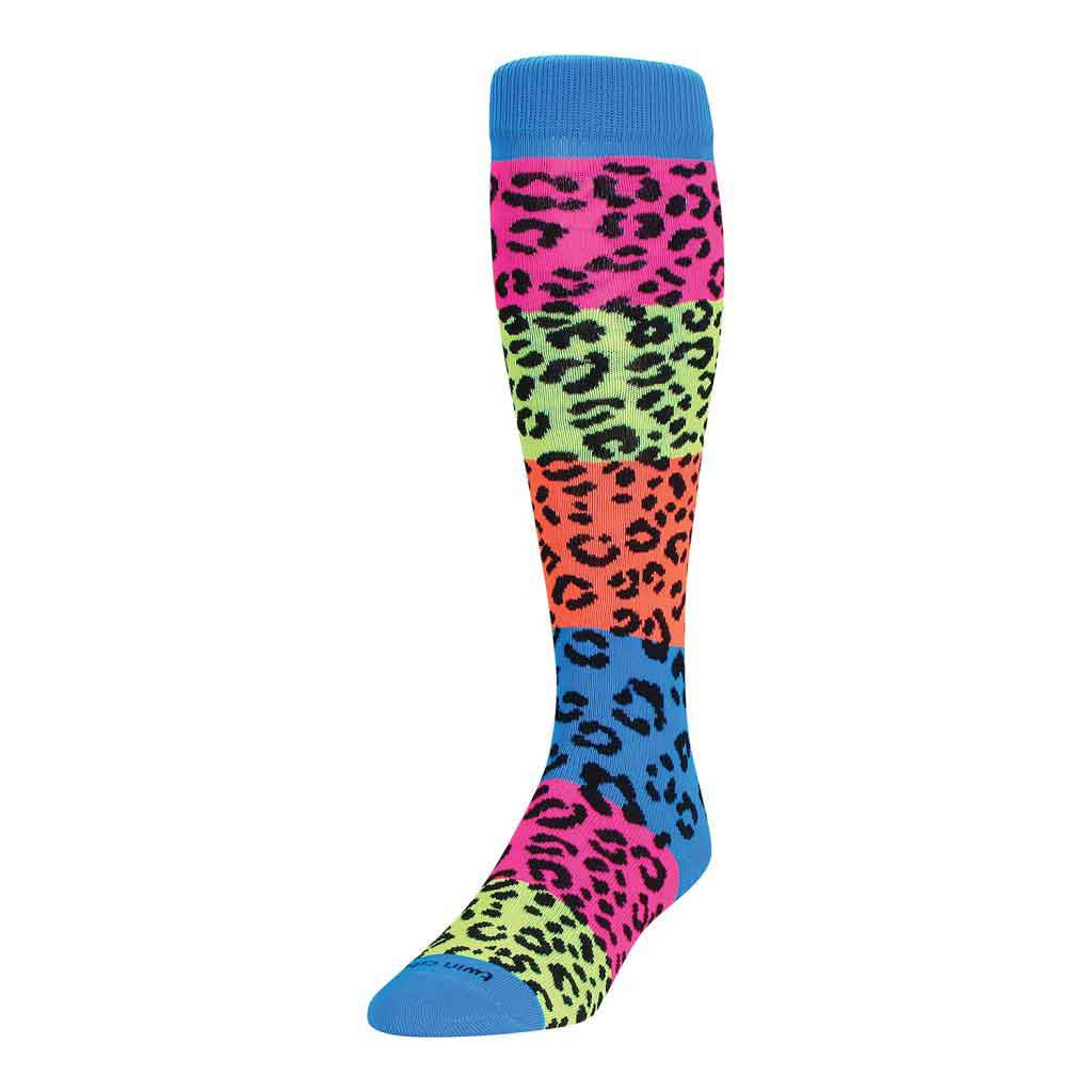 TCK Krazisox Rainbow Leopard Socks Multicolor Small - Third Coast Soccer