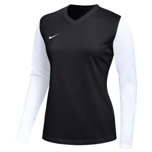 Nike Women's LS Tiempo Premier II Jersey Jerseys Black/White Womens Xsmall - Third Coast Soccer