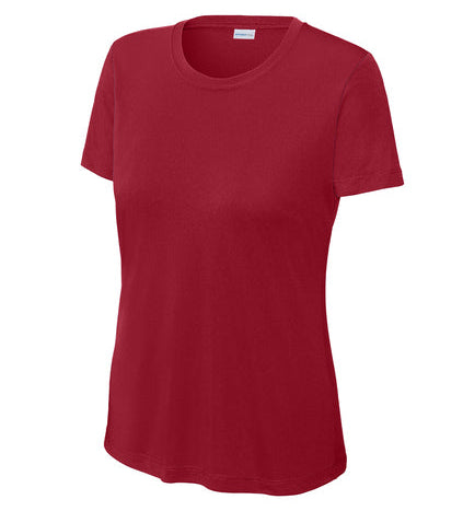 Brother Martin Sport Tek Women's Posicharge Competitor SS Tee Brother Martin 25 Deep Red Womens XSmall - Third Coast Soccer