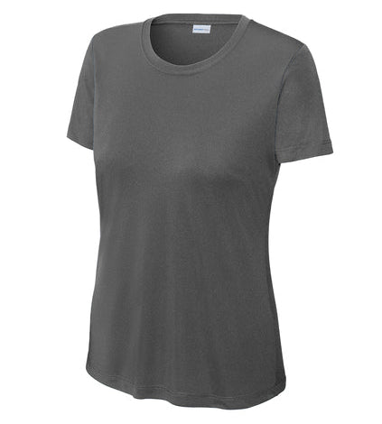 Sport Tek Women's Posicharge Competitor SS Tee T-Shirts Iron Grey Womens XSmall - Third Coast Soccer
