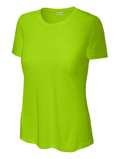Sport Tek Women's Posicharge Competitor SS Tee T-Shirts Lime Shock Womens XSmall - Third Coast Soccer