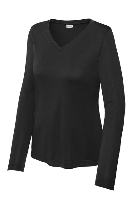 Sport-Tek Women's PosiCharge Competitor LS Tee T-Shirts Black Womens Small - Third Coast Soccer