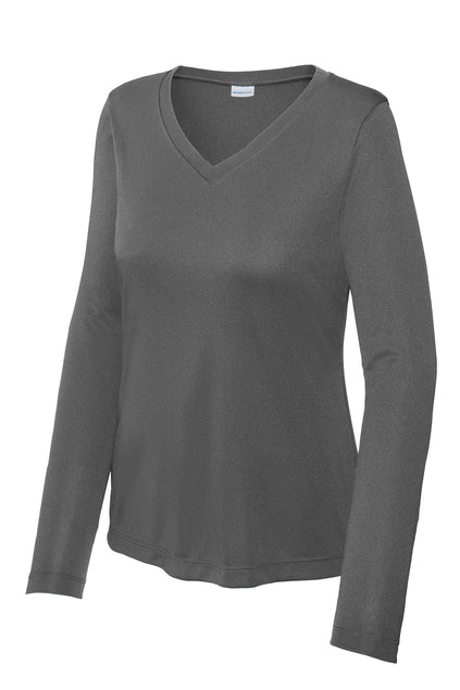 Sport-Tek Women's PosiCharge Competitor LS Tee T-Shirts Iron Grey Womens Small - Third Coast Soccer