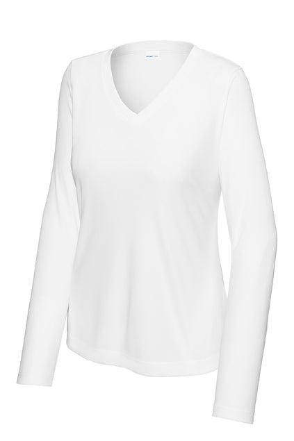 Sport-Tek Women's PosiCharge Competitor LS Tee T-Shirts White Womens Small - Third Coast Soccer
