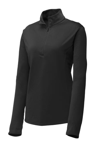 Sport-Tek Women's Posi Charge Competitor Quarter-Zip Pullover Training Wear Black Womens Xsmall - Third Coast Soccer