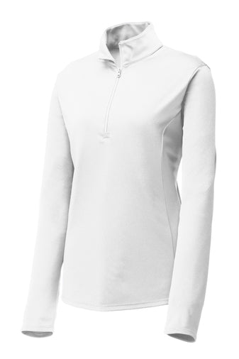 Sport-Tek Women's Posi Charge Competitor Quarter-Zip Pullover Training Wear White Womens Xsmall - Third Coast Soccer