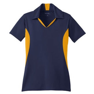 Sport-Tek Women's Side Blocked Micropique Sport Wick Polo Polos   - Third Coast Soccer