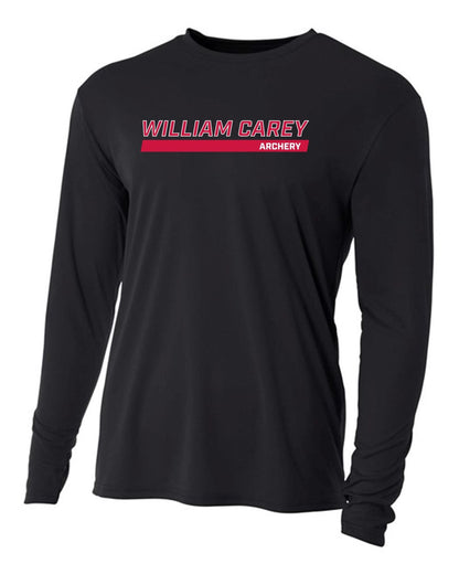 WCU Archery Youth Long-Sleeve Performance Shirt WCU Archery Black Wc W/O Crusader - Third Coast Soccer