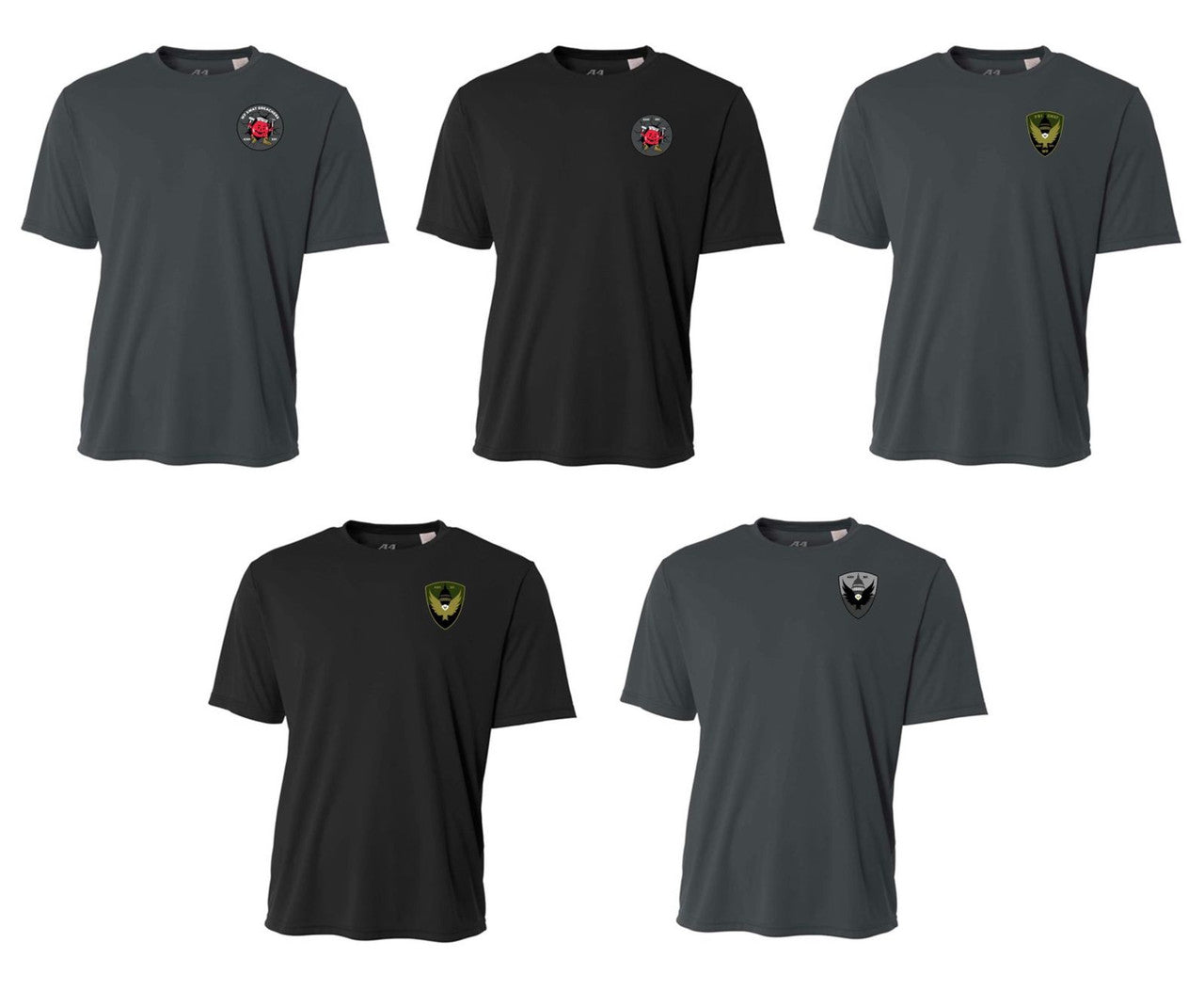 A4 FBI Swat Mens Cooling Performance Short-Sleeve Tee FBI Swat   - Third Coast Soccer