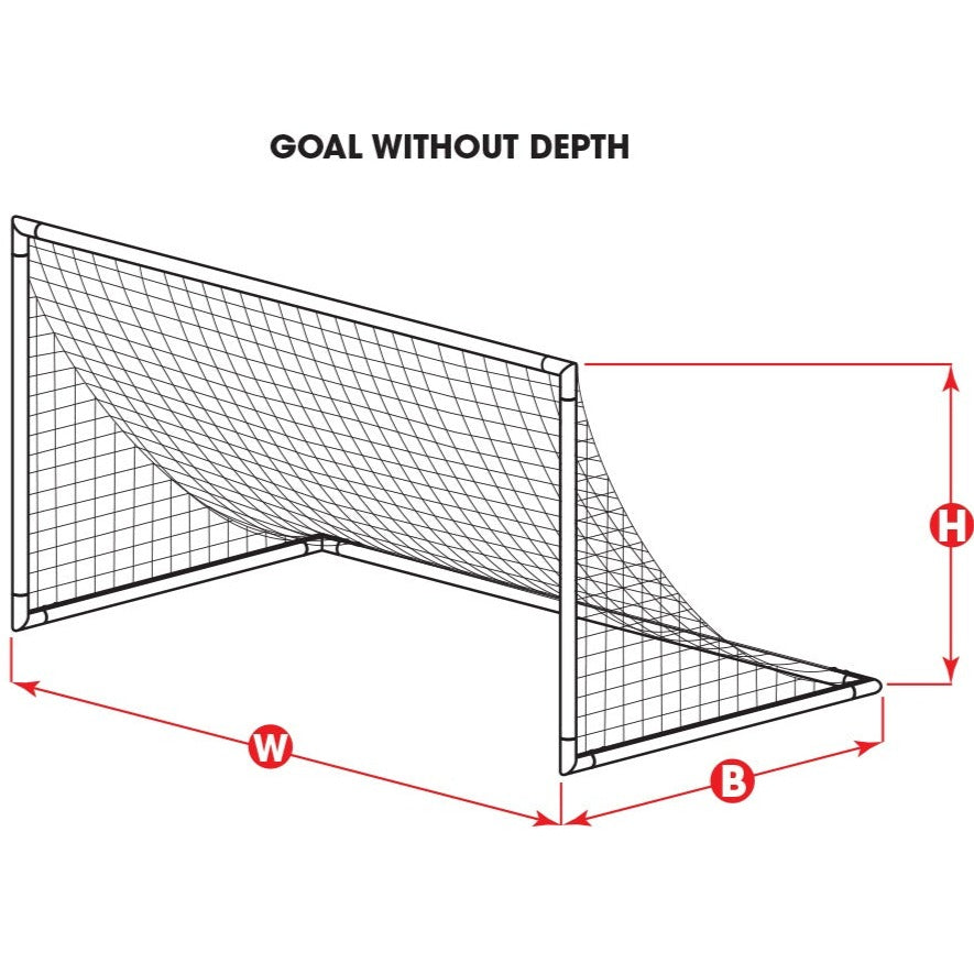 KwikGoal 4Hx6Wx3B 2.4MM Net Nets - Third Coast Soccer
