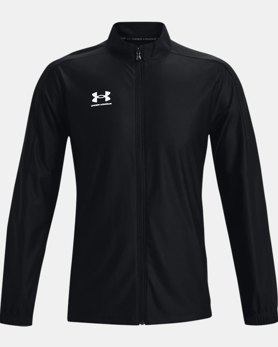 Ua Mens Challenger Track Jacket - Black Jackets Mens Small Black/White - Third Coast Soccer