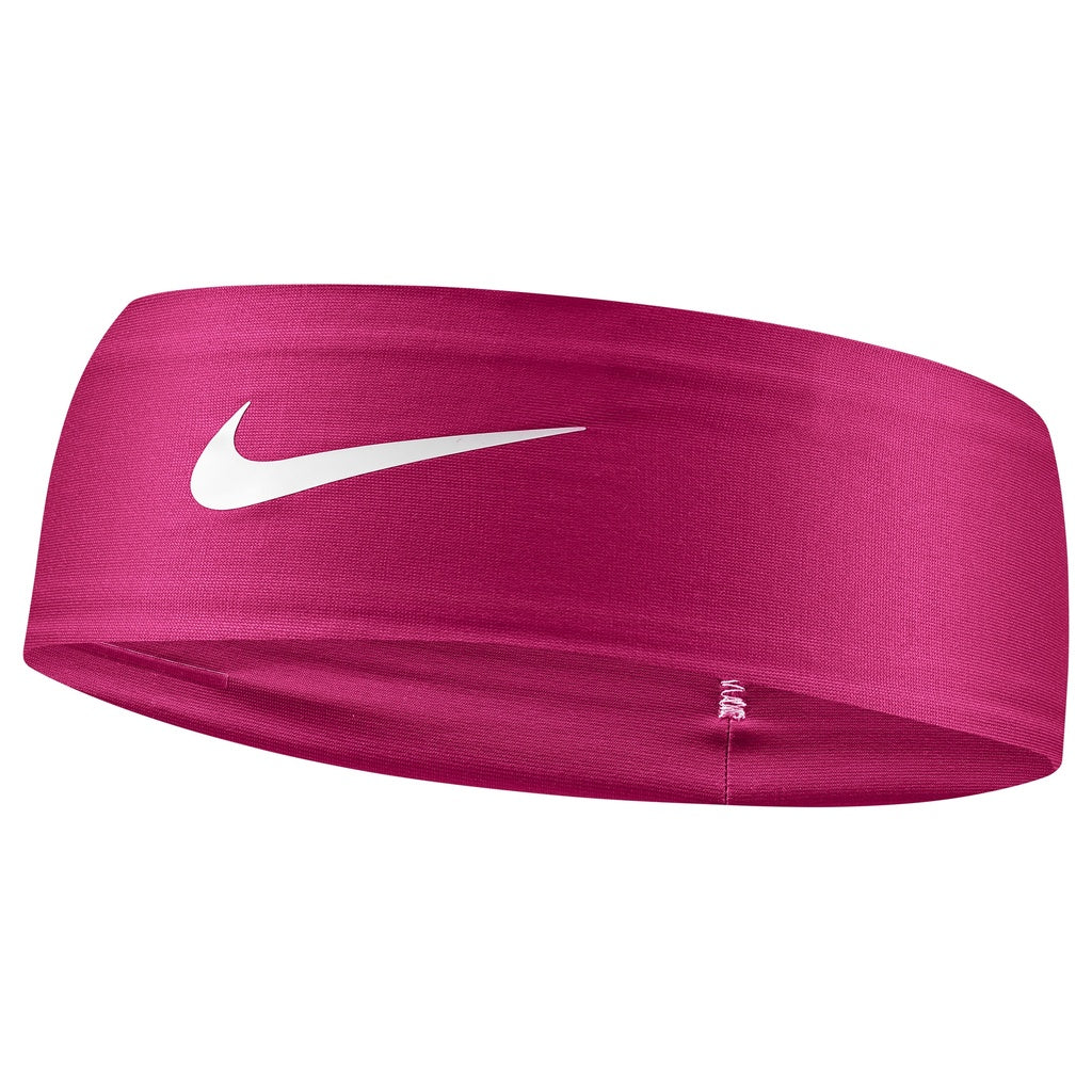 Nike Dri-Fit Fury Classic Headband Player Accessories Vivid Pink/White - Third Coast Soccer