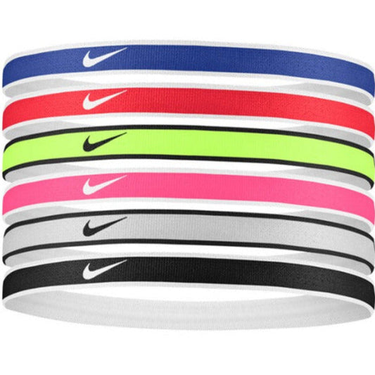 Nike Swoosh Sport Headbands 6 pack - Red/Royal/Volt Player Accessories   - Third Coast Soccer