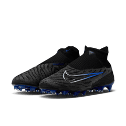 Nike Gripknit Phantom GX Elite Dynamic Fit FG - Black/Chrome/Hyper Royal Mens Footwear Black/Chrome/Hyper Royal Mens 6.5 - Third Coast Soccer