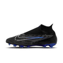 Nike Gripknit Phantom GX Elite Dynamic Fit FG - Black/Chrome/Hyper Royal Mens Footwear   - Third Coast Soccer