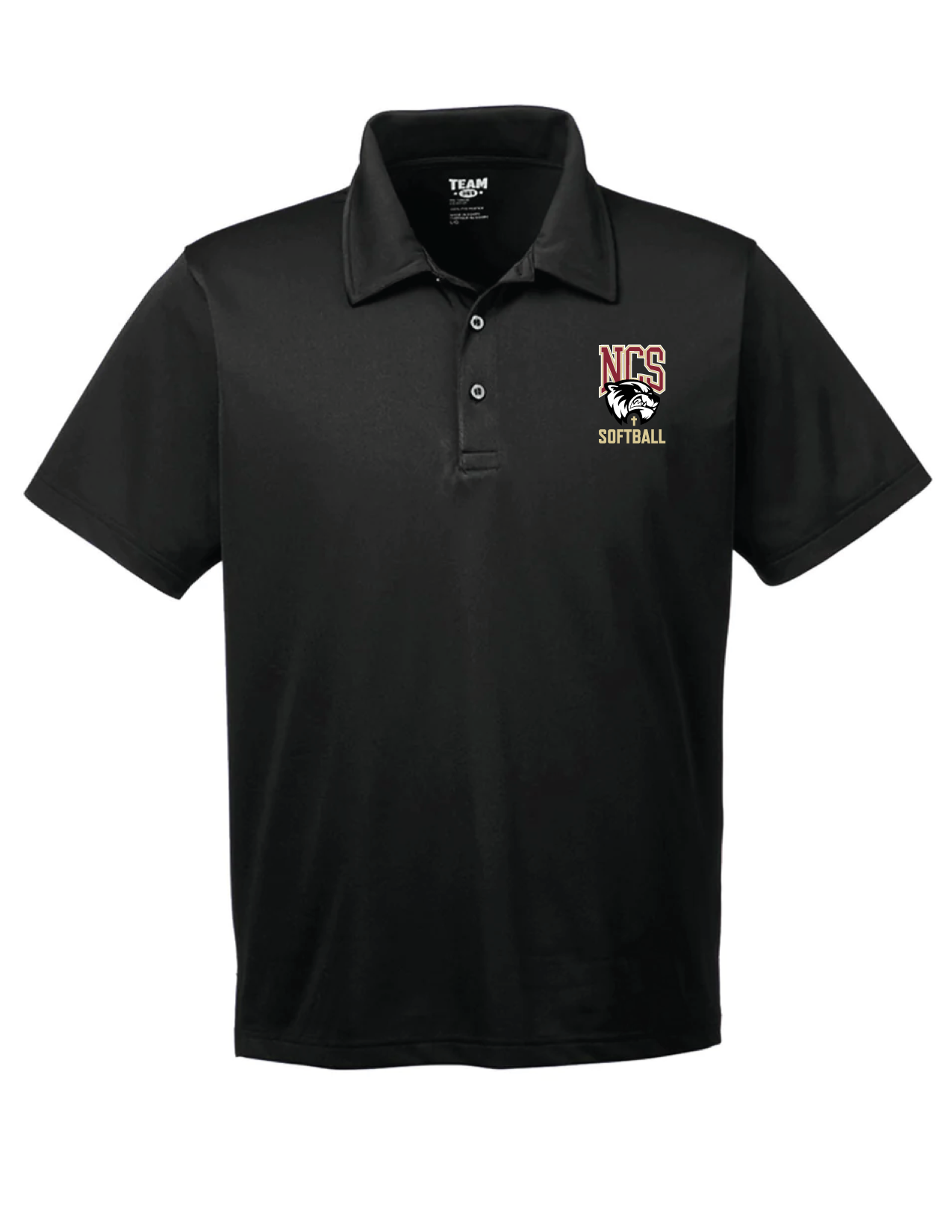 Northlake Christian Men's Team 365 Polo NCS Softball Black Mens Small - Third Coast Soccer