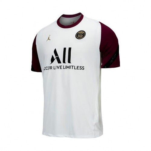 Nike PSG Short-Sleeve Strike Top Club Replica Mens Small White/Bordeaux/Truly Gold - Third Coast Soccer