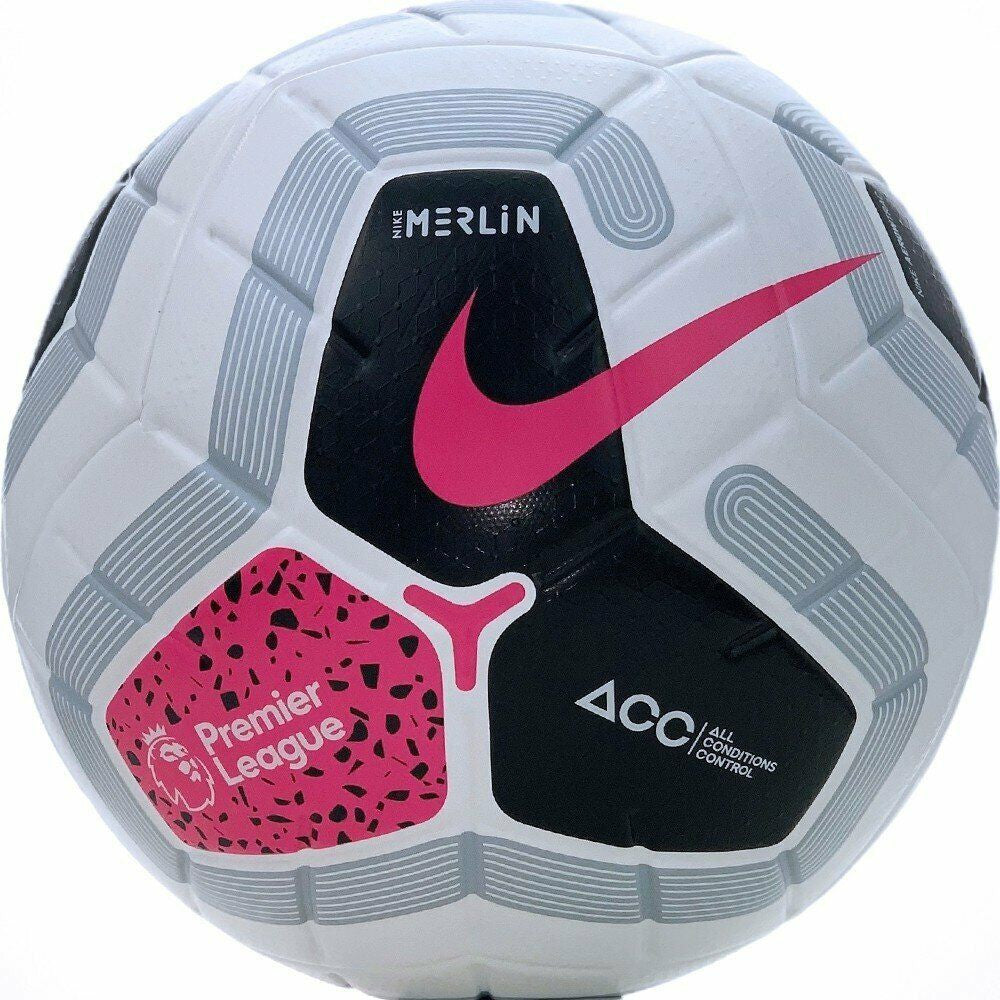 Nike Premier League Merlin Ball - White/Black/Racer Pink Balls Size 5 White/Black/Cool Grey/Racer Pi - Third Coast Soccer