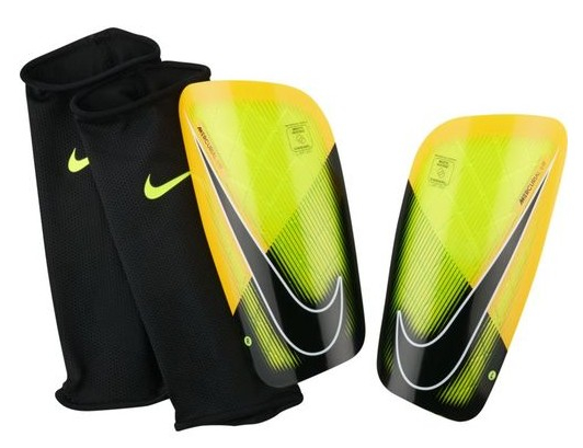 Nike Mercurial Lite Guard Adult Shinguards Black/Volt/Blac Medium - Third Coast Soccer