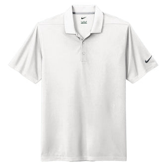 Nike Dri-Fit Micro Pique 2.0 Polo Polos White/Black Mens Small - Third Coast Soccer
