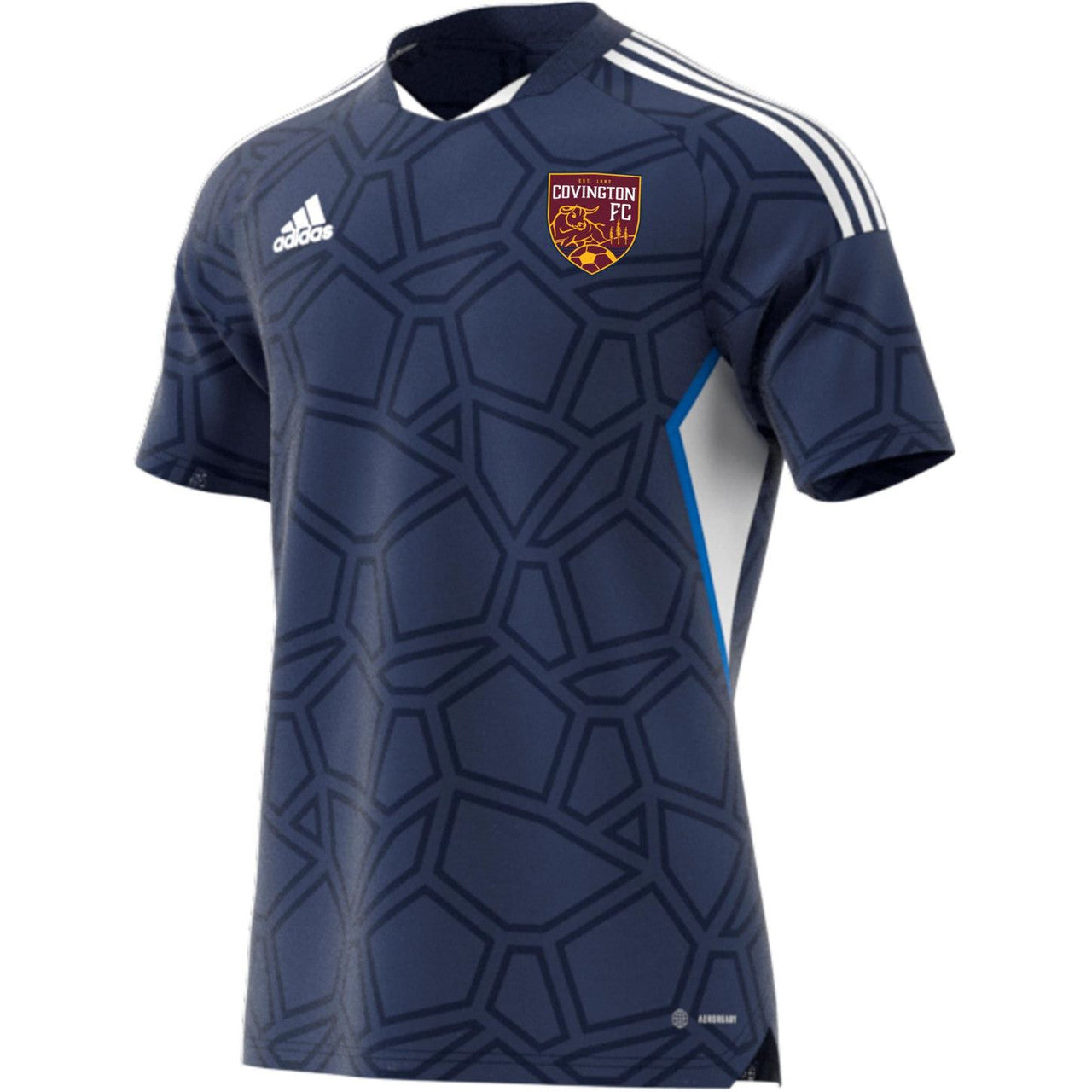adidas CYSA Men's Condivo 22 Match Jersey - Navy Covington Youth Soccer Assoc. Mens Small Team Navy Blue/White - Third Coast Soccer