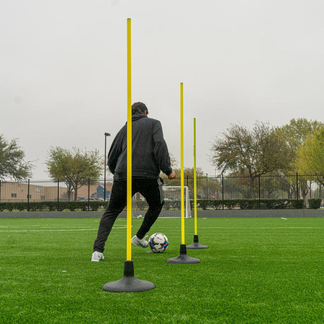 Soccer Innovations Speed Pole & Jumbo Rubber Base - Turf Model Field Equipment   - Third Coast Soccer