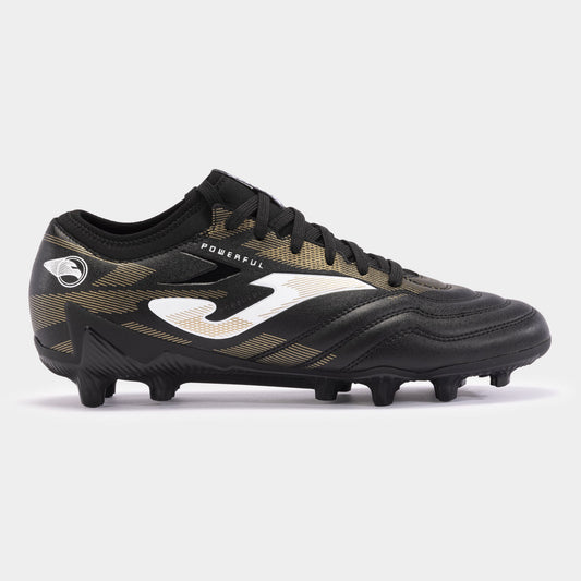 Joma Powerful FG - Black/Gold Men's Footwear Closeout - Third Coast Soccer