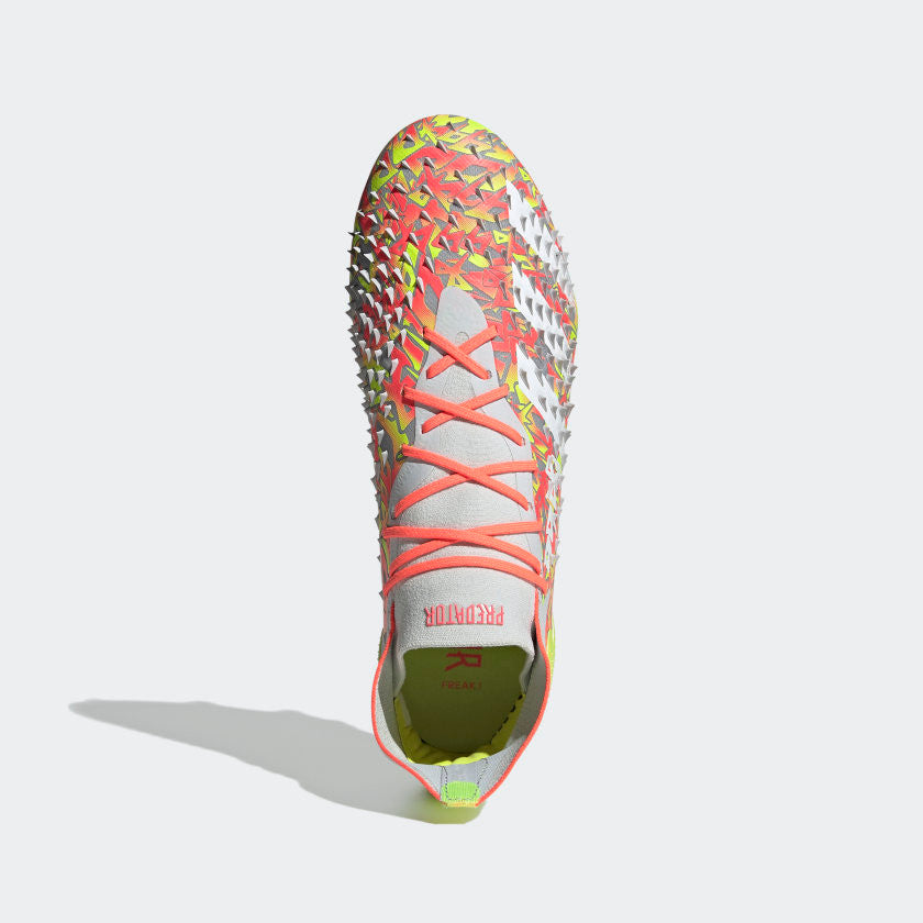 adidas Predator Freak .1 FG - Clear Grey/Cloud White/Solar Yellow Mens Footwear Mens 8.5 Clear Grey/Feather White/S Yel - Third Coast Soccer