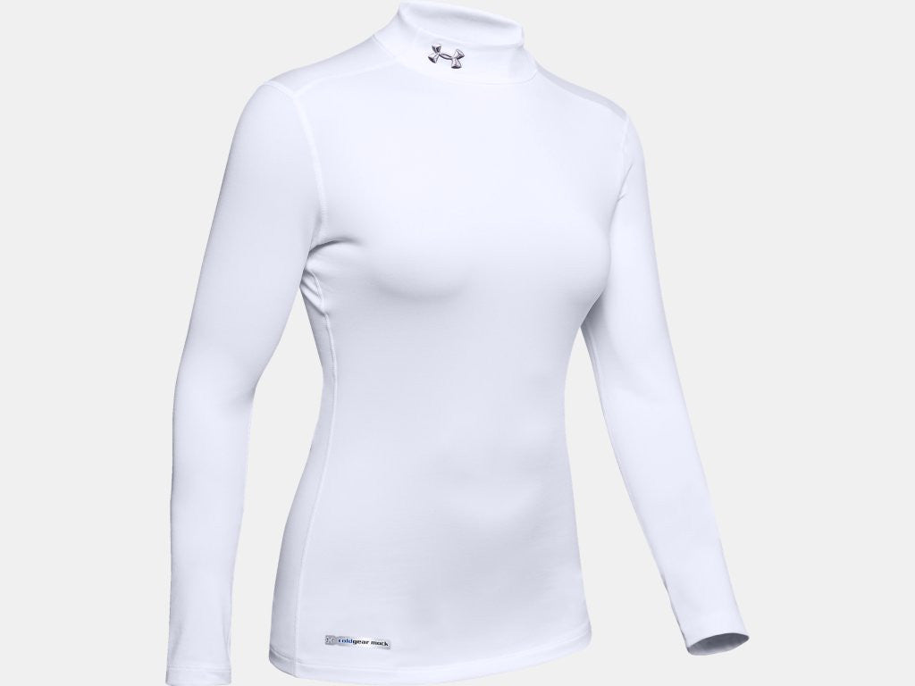 Under Armour Womens Ua Coldgear¬Æ Authentic Mock Training Wear Black Womens Small - Third Coast Soccer