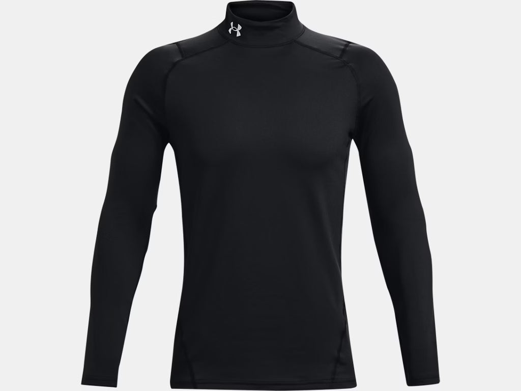 UA ColdGear® Fitted Men's Mock Training Wear Black Mens Small - Third Coast Soccer