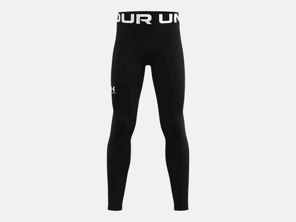 UA ColdGear® Boys' Leggings Training Wear Black Youth Small - Third Coast Soccer
