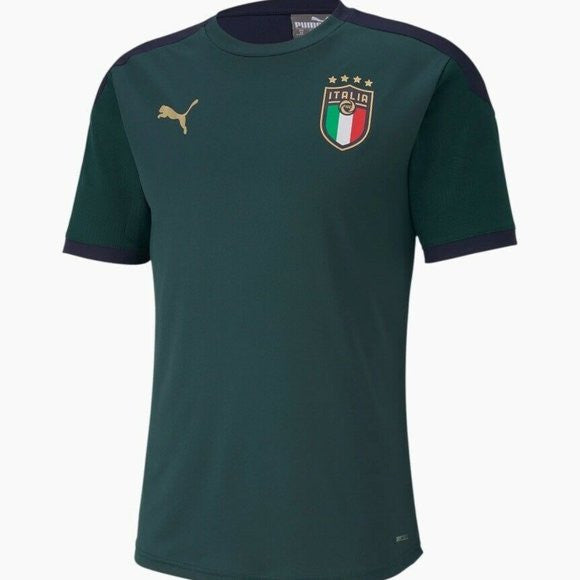 Puma Italy Figc Training Jersey International Replica Ponderosa Pine/Peacoat Mens 2Xl - Third Coast Soccer
